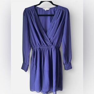 BCBGeneration Deep Purple Long Sleeve Dress